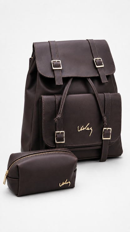 🔥Durabilidad 10 años - MORRAL CUERO PREMIUM VÉLEZ + Regalo COSMETIQUERA